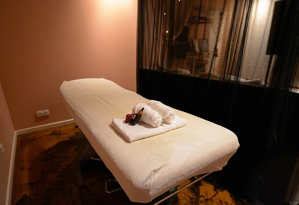 Table de massage et ambiance détente