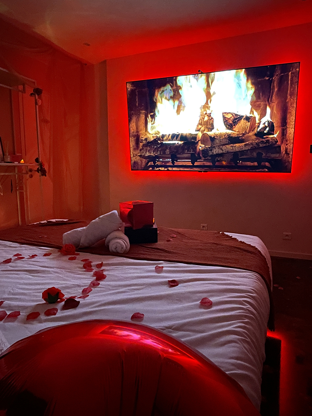 Chambre et écran connecté